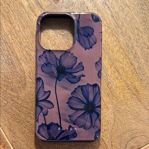 iPhone 13 Pro Case - Burga - Purple Floral